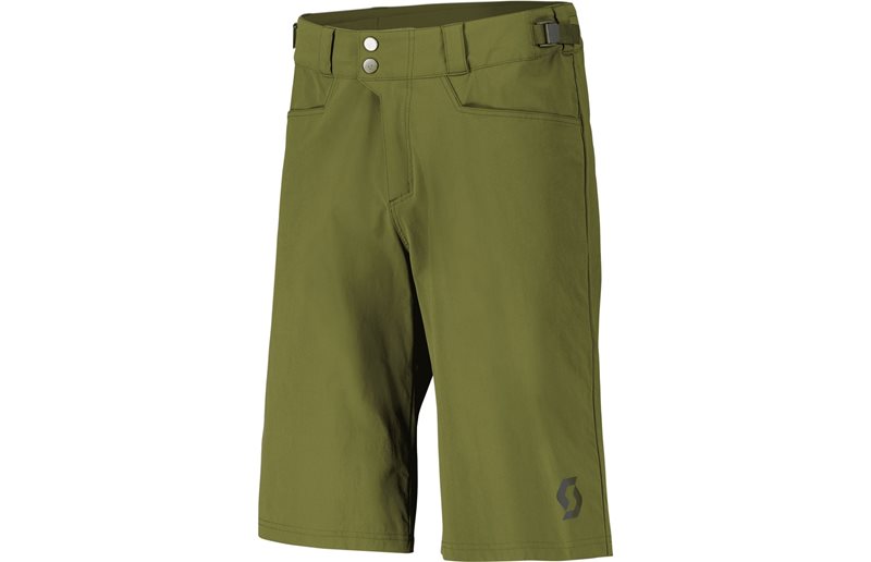 Scott Shorts M's Trail Flow w/pad Fir Green