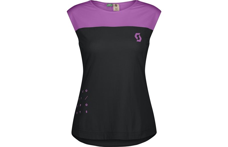 Cykellinne Dam Scott Trail Vertic DRI SS Black/Liquid Purple