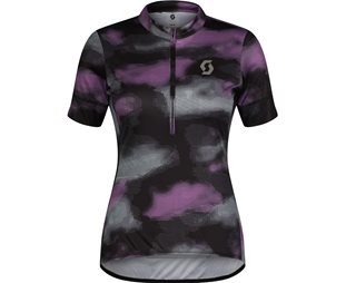 Cykeltröja Dam Scott Endurance 10 SS Black/Liquid Purple