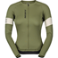 Cykeltröja Dam Scott Endurance Pro LS Hay Green/Cotton White
