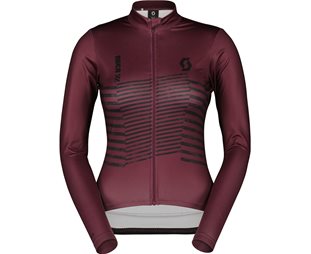 Cykeltröja Dam Scott RC Team Warm Graphics LS Wild Red