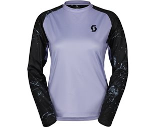 Cykeltröja Dam Scott Trail Storm LS Heather Purple/Black