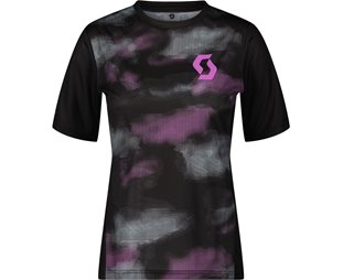 Cykeltröja Dam Scott Trail Vertic SS Black/Liquid Purple