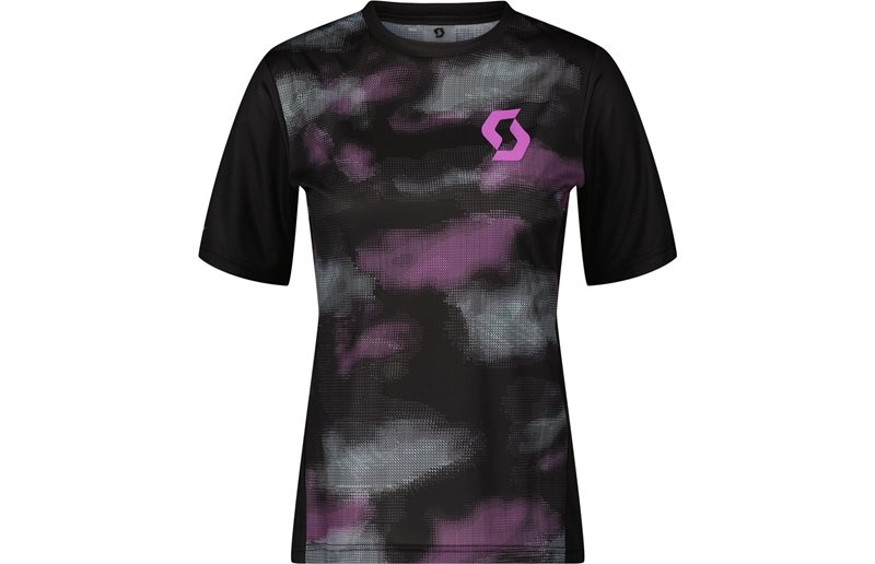 Cykeltröja Dam Scott Trail Vertic SS Black/Liquid Purple
