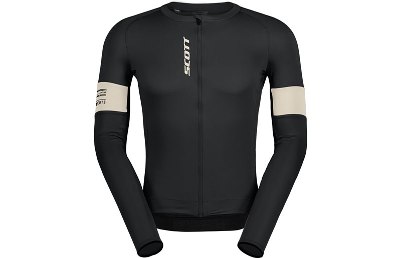 Cykeltröja Herr Scott Endurance Pro LS Black/Cotton White