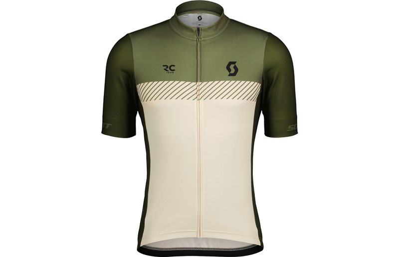 Cykeltröja Herr Scott RC Team SS Hay Green/Cotton White