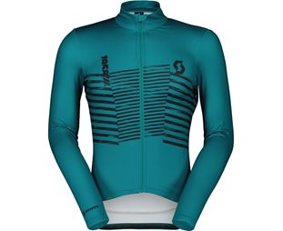 Cykeltröja Herr Scott RC Team Warm Graphics LS Winter Green