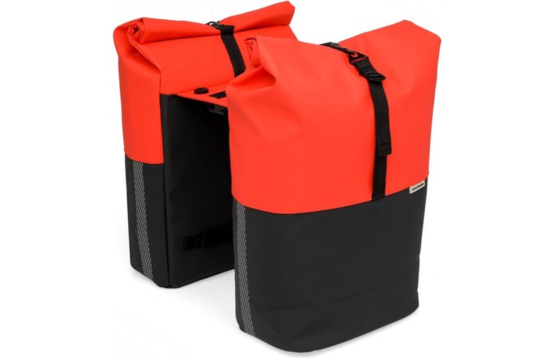 Pakethållarväska New Looxs Nyborg Double MIK Red/Black