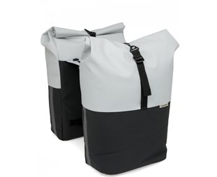 Pakethållarväska New Looxs Nyborg Double MIK Light Grey/Black