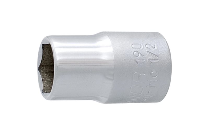 Hylsyavain Unior 1/2" Drive Socket 24mm Silver