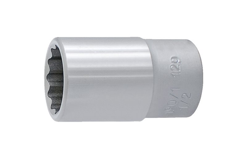 Hylsyavain Unior 1/2" Drive Socket 30mm Silver