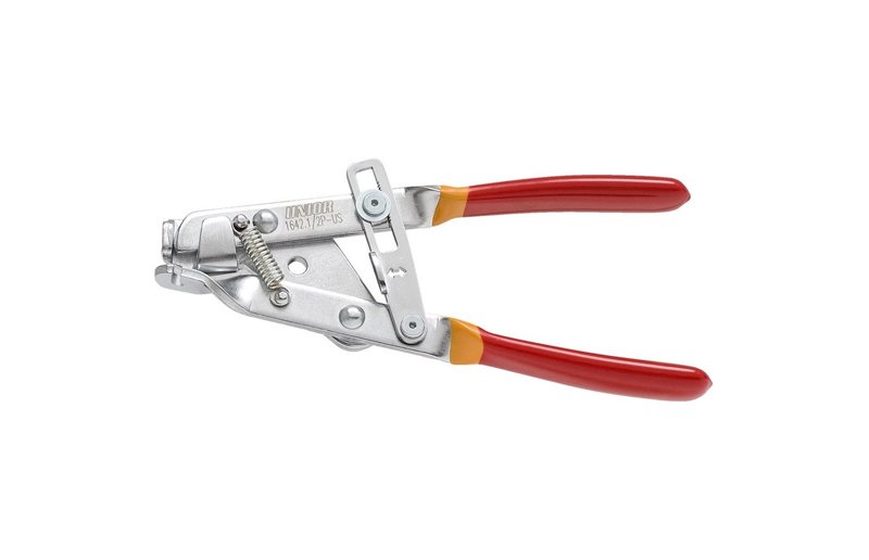 Cable puller pliers with lock Unior