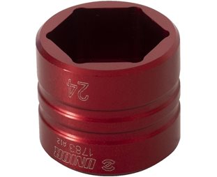 Hylseverktøy Unior Suspension Top Cap Socket Red