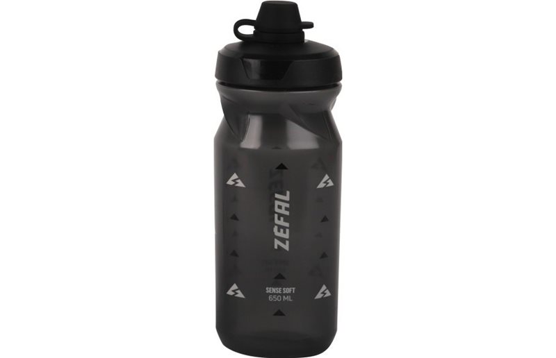 Juomapullo Zefal Sense Soft 65 No-Mud Smoked Black
