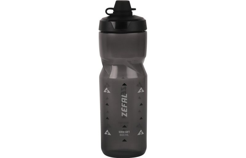 Vattenflaska Zefal Sense Soft 80 No-Mud Smoked Black