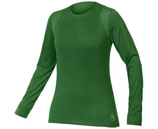 Pyöräilypaita Endura Naisten Singletrack L/S Jersey Machair Green