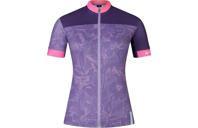 Pyöräilypaita Endura Floral Block Naisten Fs260 Print S/S Jersey Bramble
