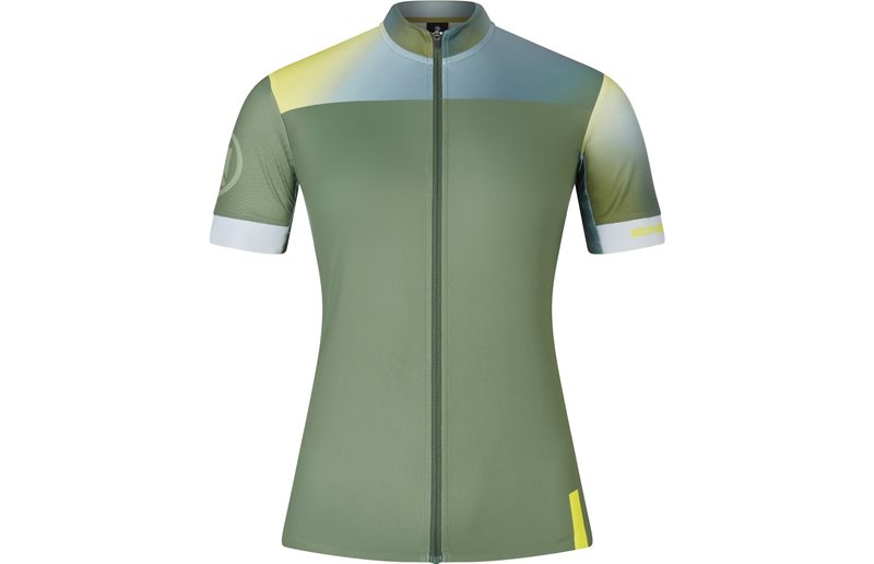 Cykeltröja Endura Gradient Block Dam Fs260 Print S/S Jersey Machair Green