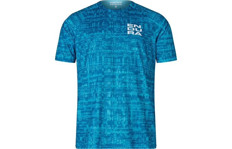Pyöräilypaita Endura Grid Ltd Printed S/S Tee Haar Grey