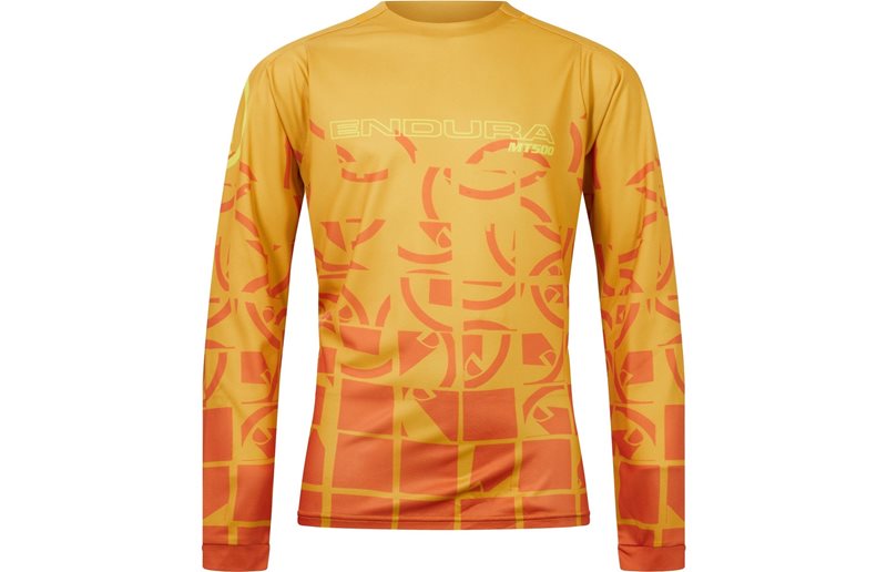 Pyöräilypaita Endura Kids MT500 L/S Jersey Yellow