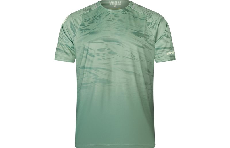 Cykeltröja Endura Marble Ltd Printed S/S Tee Barra Blue