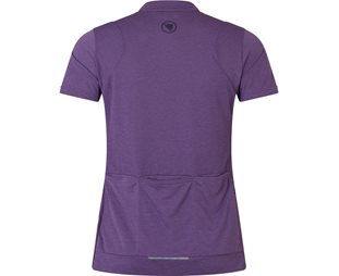 Pyöräilypaita Endura Naisten Loop S/S Zipped Jersey Heather