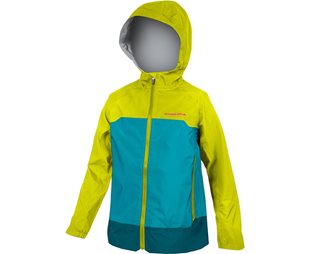 Cykeljacka Endura Kids MT500 Jr Waterproof Jacket Lime Green