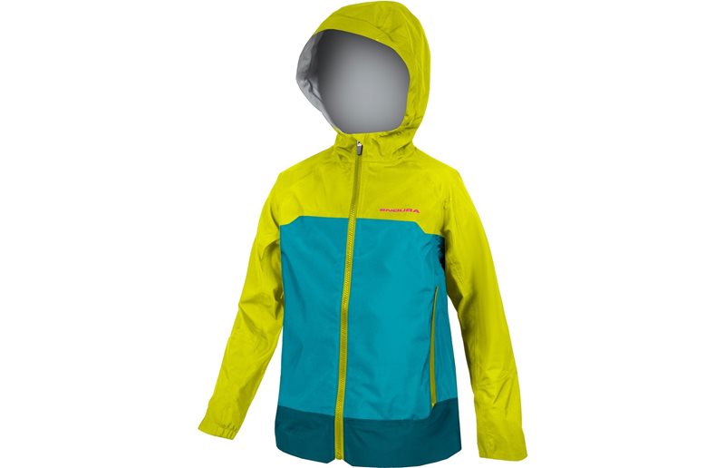 Pyöräilytakki Endura Kids MT500 Jr Waterproof Jacket Lime Green