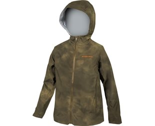 Cykeljacka Endura Kids MT500 Jr Waterproof Jacket Tweed Green