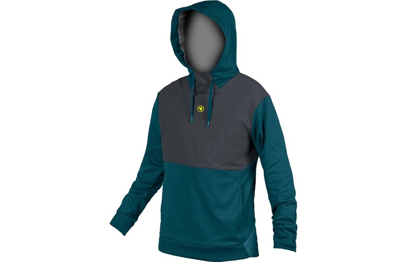 Cykeltröja Endura Trailster Tech Hoodie Barra Blue