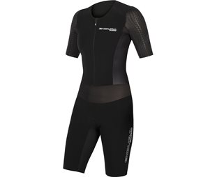Endura Naisten Qdc S/S Tri Suit Ii With Sst Black