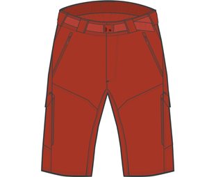 Sykkelbukser Endura Hummvee Short With Liner Brick Red