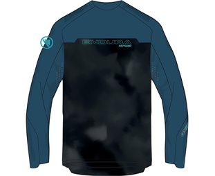 Cykeltröja Endura MT500 Burner L/S Jersey Barra Blue