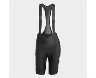 Pyöräilyshortsit Adidas Essentials 3-Stripes Padded Cycling Bib W Musta