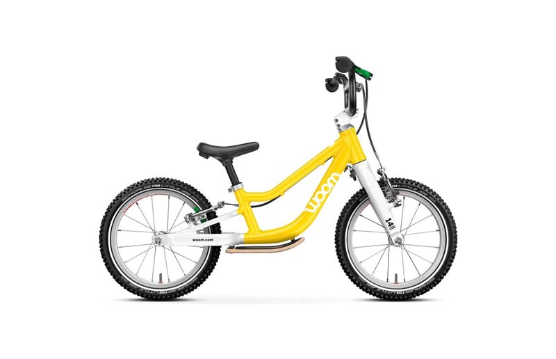 Lasten potkupyörä Woom Go 1 Plus 14" Yellow
