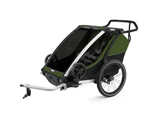 Pyöräkärry Thule Chariot Cab 2 Double Cypresgreen