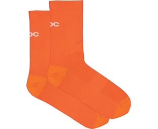 Sykkelsokker POC Cadence Road Socks Zink Orange
