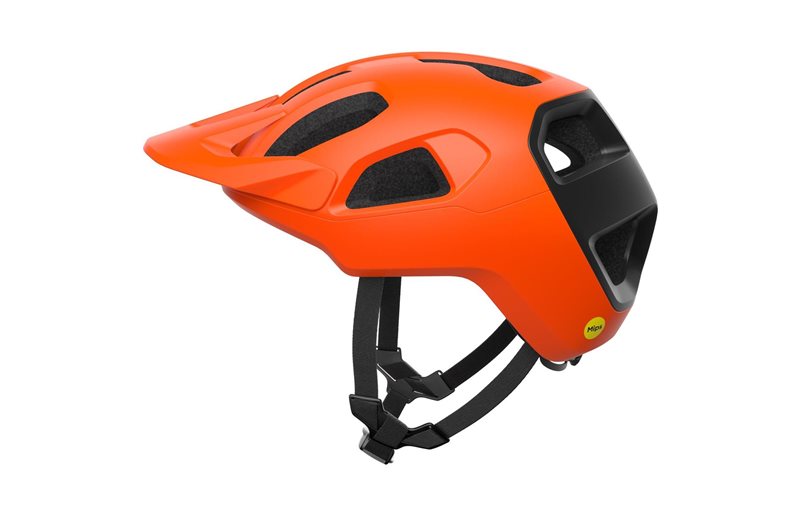 Cykelhjälm POC Cularis MIPS Fluorescent Orange Matt/Uranium Black