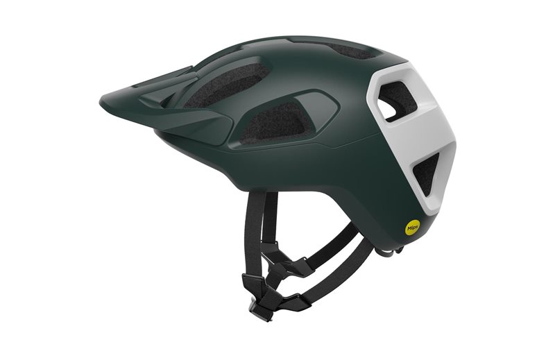 Cykelhjälm POC Cularis MIPS Pargasite Green Matt/Hydrogen White