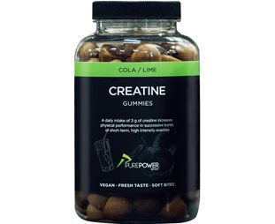 Ravintolisät PurePower Kreatin Vingummi 120 st Cola/Lime