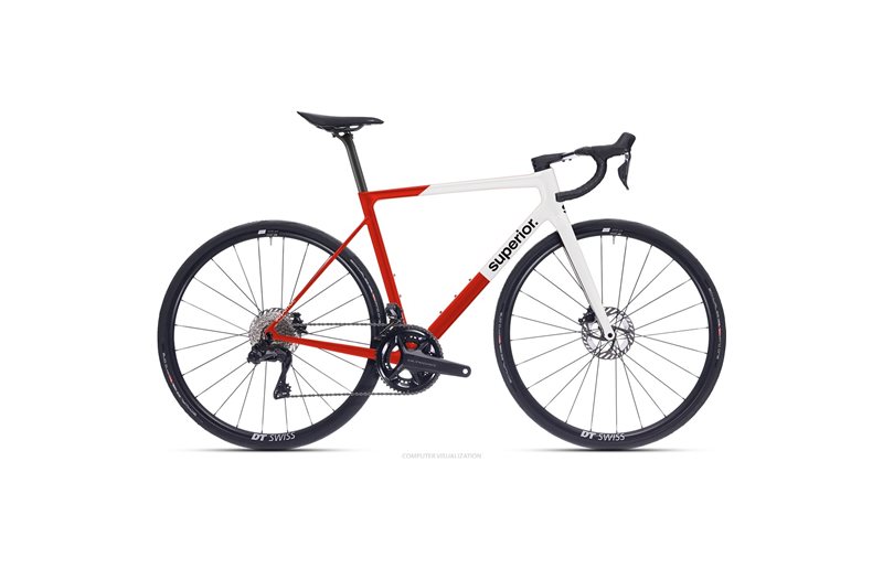 Maantiepyörä Superior RR 9.4 Gloss Red/White