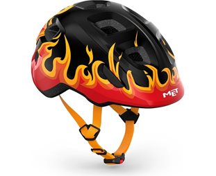 Lasten pyöräilykypärä MET Hooray Black Flames