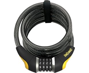 Vaierlås ONGUARD Coil Cable Lock Doberman Combo 185x12mm
