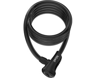 Vaierlås ONGUARD Coil Cable Lock Neon Series Black 180x12mm