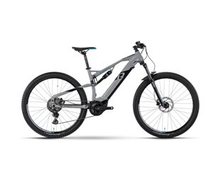El MTB Raymon FullRay 130E 5.0 Grey/Black/New Blue