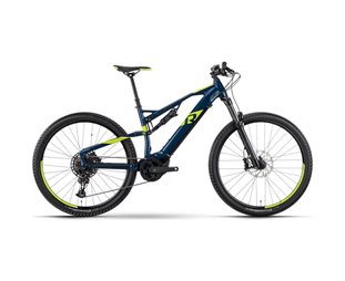 El MTB Raymon FullRay 130E 6.0 Dark Blue/Lime/Grey