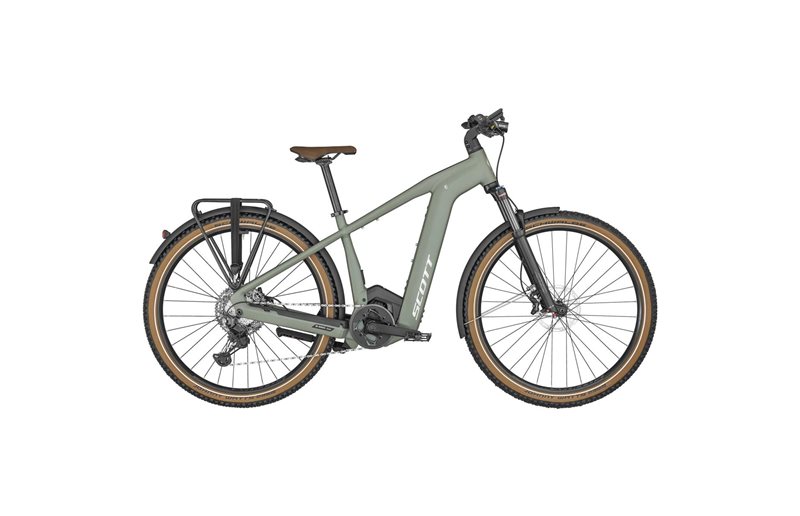 Hybridcykel el Scott Axis eRIDE 10 Men SAMPLE Highland Green