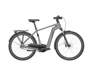 Hybridcykel el Bergamont E-Horizon N5e FH Belt Gent SAMPLE Matt Titanium Silver