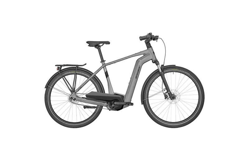 Hybridcykel el Bergamont E-Horizon N5e FH Belt Gent SAMPLE Matt Titanium Silver