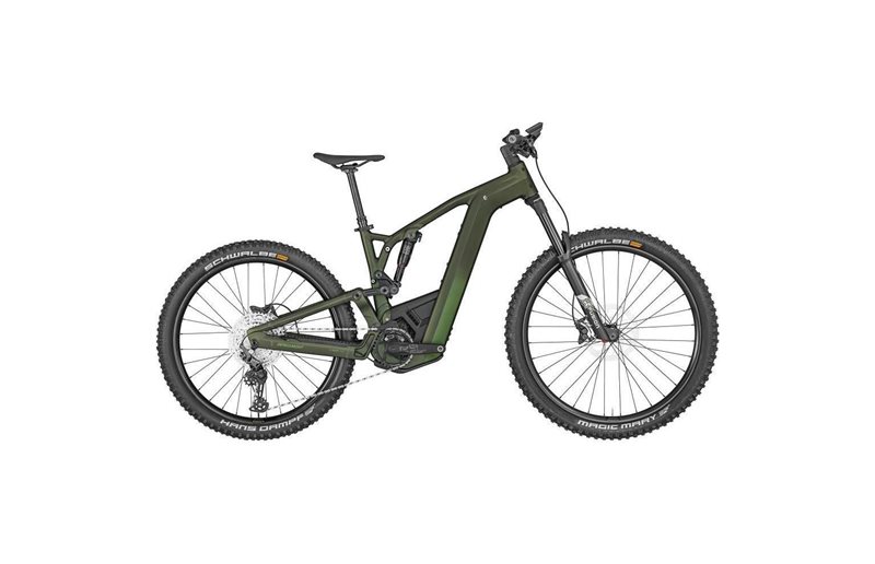 El MTB Bergamont E-Trailster 150 Expert SAMPLE Matt Khaki Green
